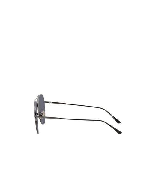Bottega Veneta Blue Full-Frame Pilot Sunglasses for men