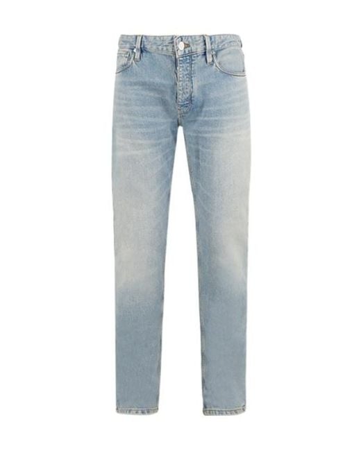 Emporio Armani Blue Belt Loop Jeans for men