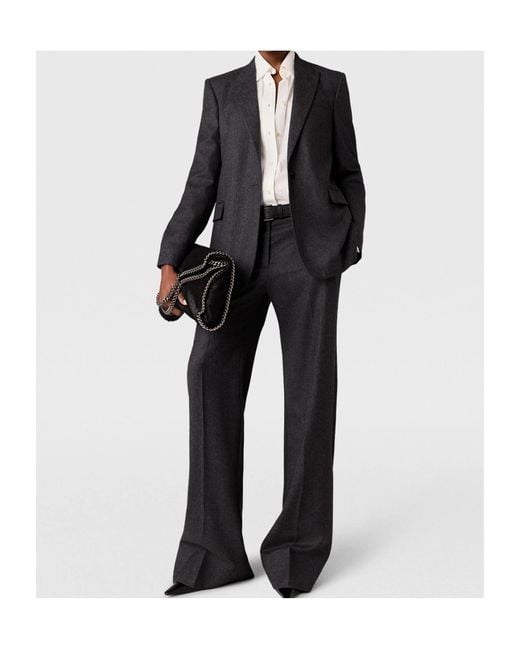 Stella McCartney Black Single-Breasted Tailored Blazer