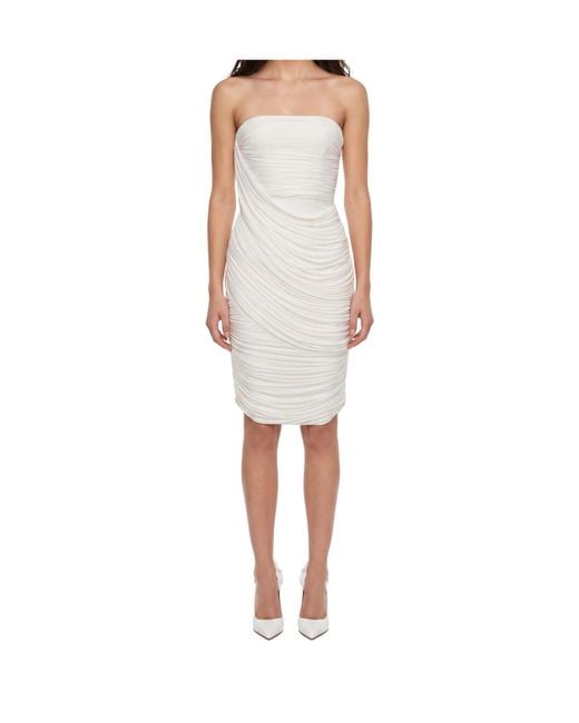 Alex Perry White Off-The-Shoulder Dress