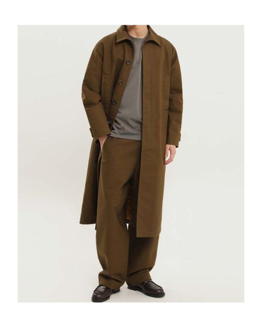 1989 STUDIO Brown Twill Pocket Jacket for men