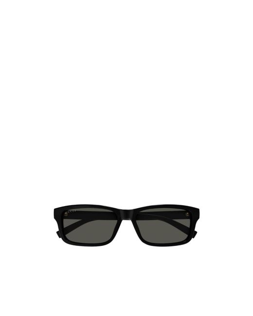 Gucci Black Eyewear Rectangular Frame Sunglasses for men