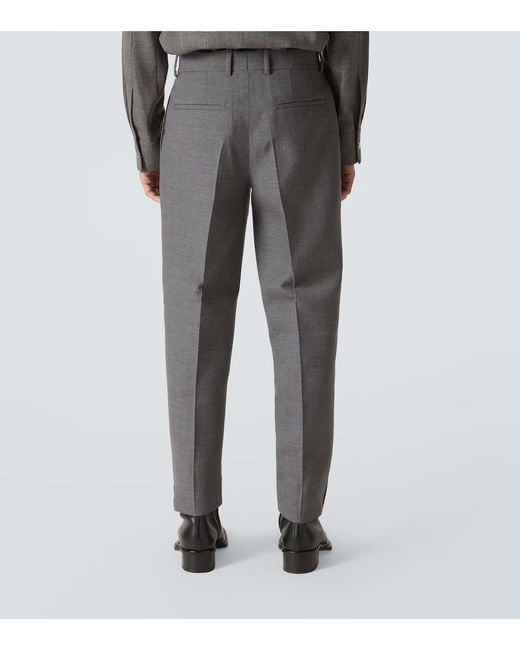 Jil Sander Gray Virgin Wool Tapered Pants for men
