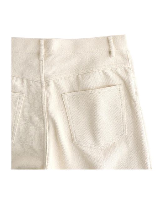 Auralee White Wide-Leg Jeans for men