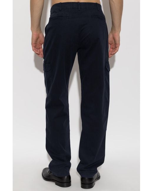 Etro Blue Casual Trousers With Belt Loops for men
