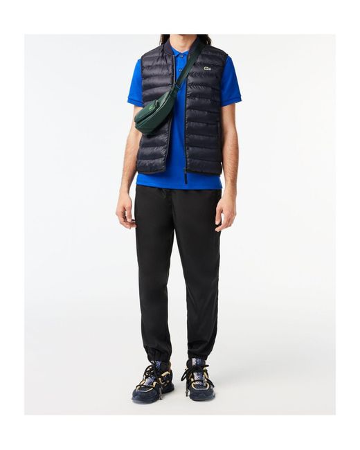 Lacoste Blue Quilted Gilet for men