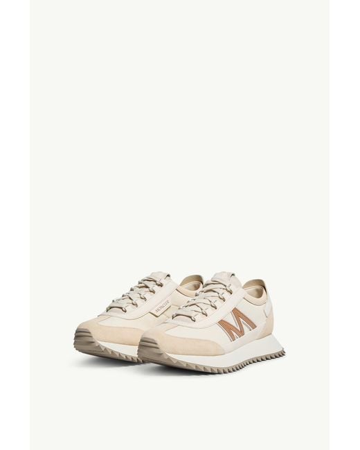 Moncler White Pacey 2 Lace-Up Sneakers