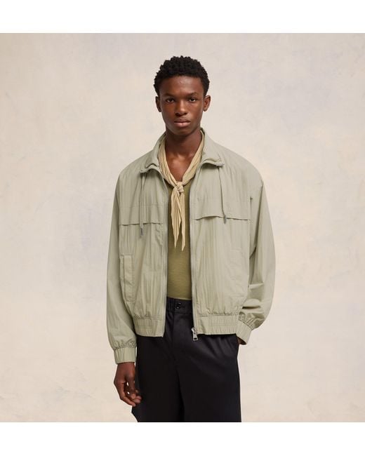 AMI Natural Zip-Up Lightweight Jacket for men