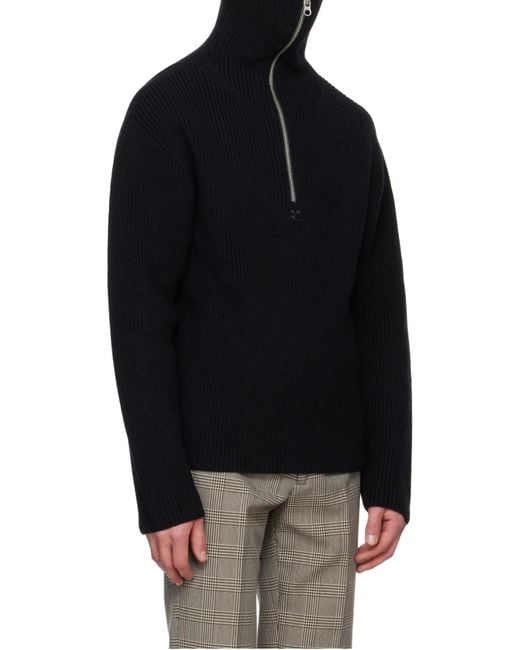 Courreges Black Sweaters for men