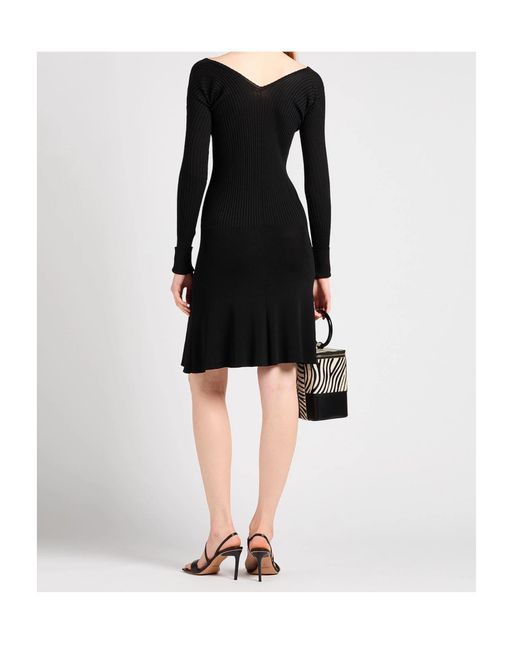 Jacquemus Black Long-Sleeved Dress