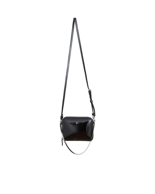 Courreges White Zippered Shoulder Bag