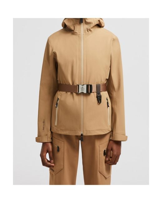 Moncler Natural Fex Hooded Shell Jacket