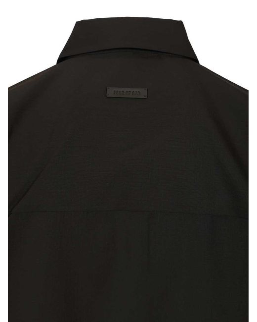 Fear Of God Black Classic Long Sleeve Shirt for men