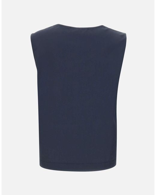 Kaos Blue Sleeveless Top