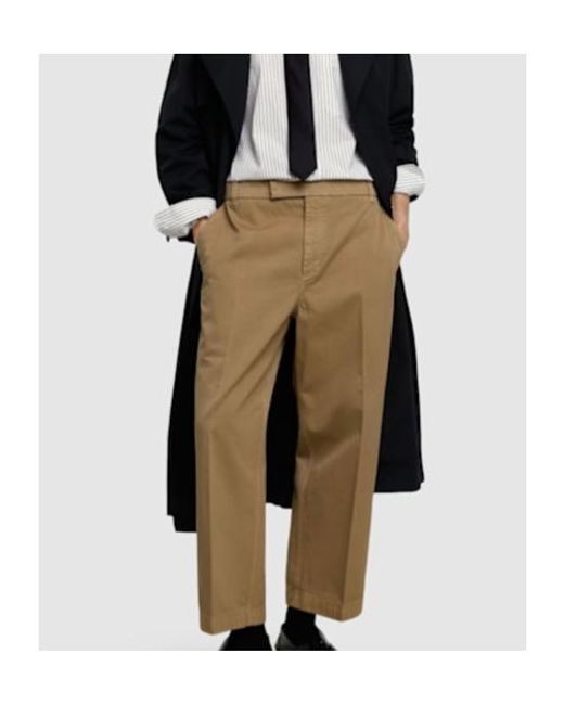 Thom Browne Natural Belt-Loop Casual Pants for men