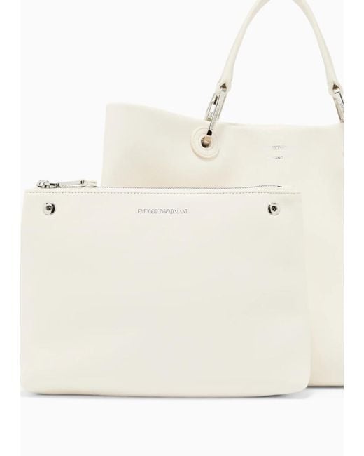 Emporio Armani Natural Leather Shoulder Bag