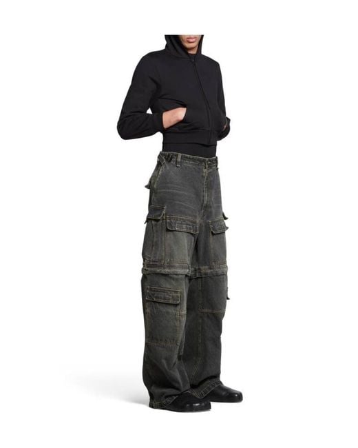 Balenciaga Gray Cargo Pants for men
