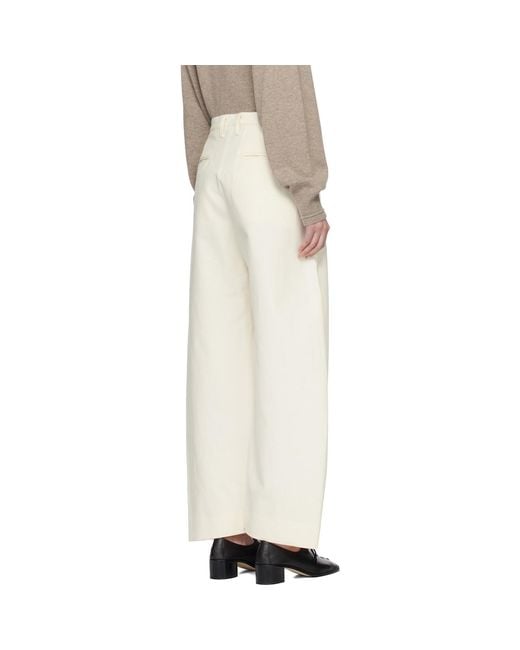 Ssstein White Casual Pants With Belt Loops