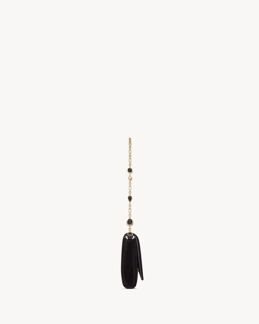 Saint Laurent Black Kate Clutch