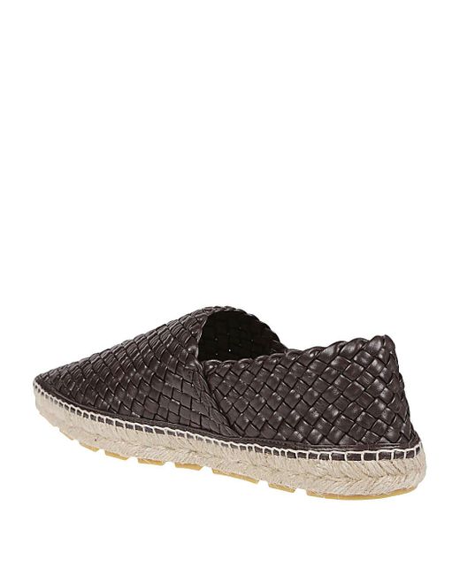 Bottega Veneta Brown Intrecciato Slip-On Loafers for men