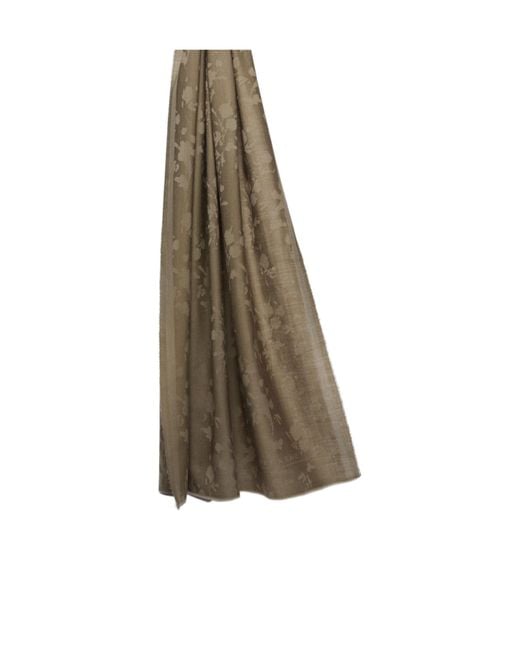 Weekend by Maxmara Natural Jacquard Wool Stole