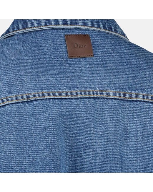 Dior Blue Homme Zipped Jacket for men
