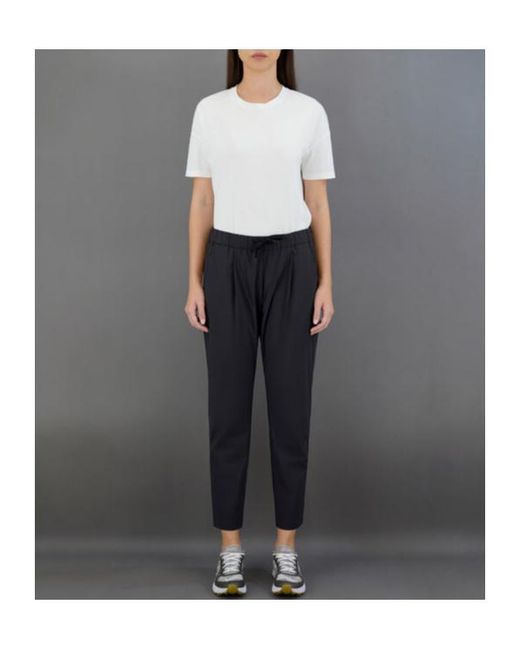 Herno Black Ultralight Drawstring Trousers
