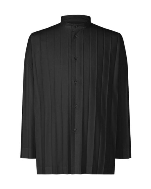 Homme Plissé Issey Miyake Black Edge Shirt for men