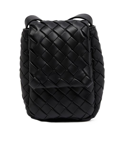 Bottega Veneta Black Mini Flip Shoulder Bag for men