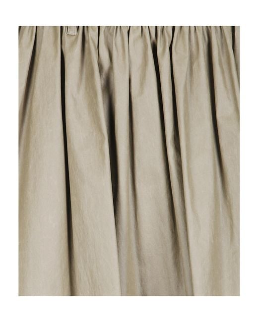 MM6 by Maison Margiela Natural Elasticated Waistband Ruffled Skirt