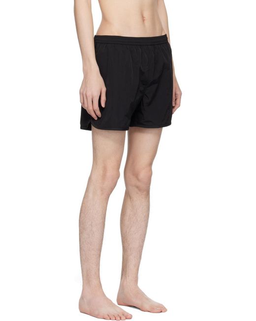 AMI Black Thigh-High Shorts for men