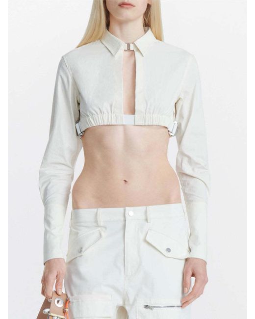 Dion Lee White Lapel Shirt