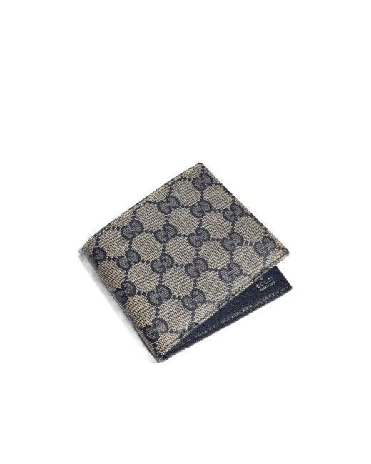 Gucci Gray Essence Classic Bi-Fold Wallet for men