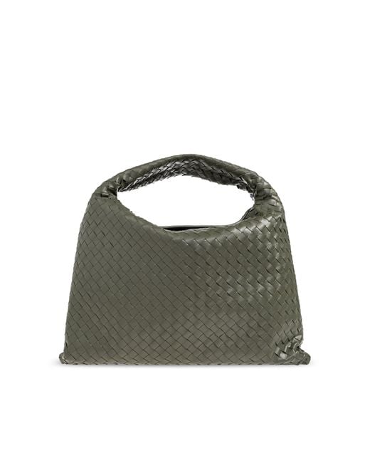 Bottega Veneta Green Woven Shoulder Bag