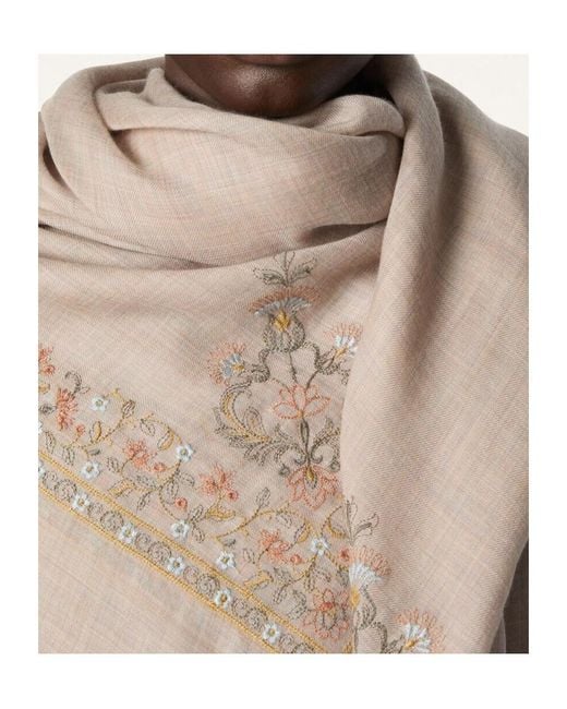 Loro Piana Natural Butterfly Garden Shawl