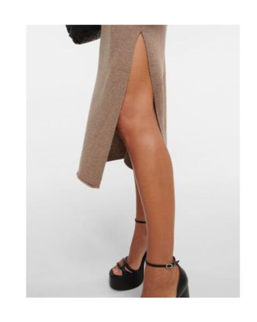 Altuzarra Brown Brimlad Wool And Cashmere Knit Dress