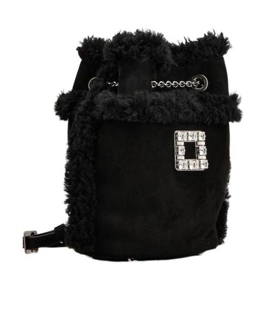 Roger Vivier Black Tres Vivier Backpack