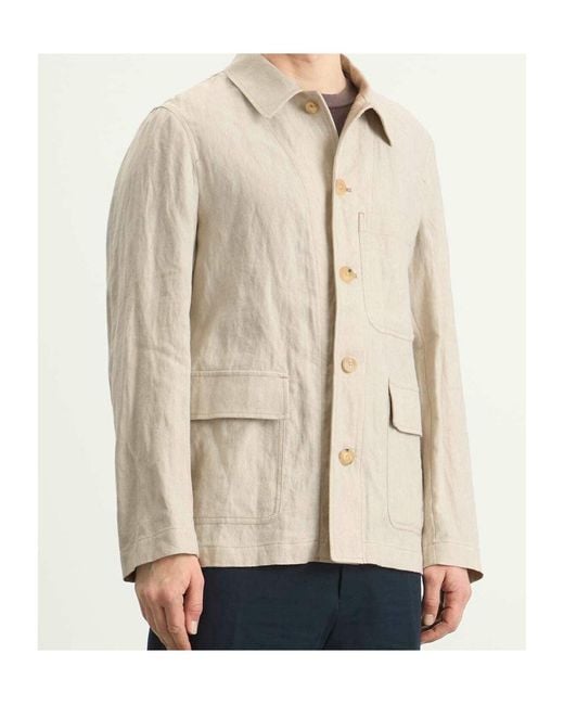 Dries Van Noten Natural Buttoned Jacket for men