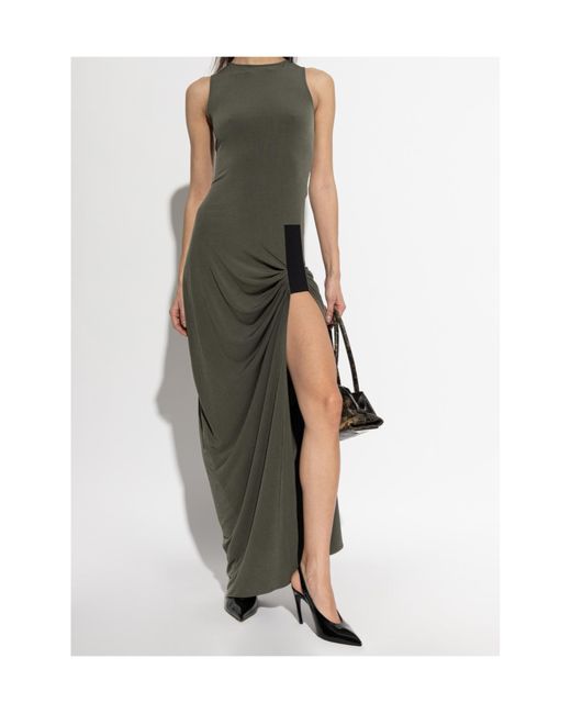 Coperni Green Taped Suspended Maxi Dress