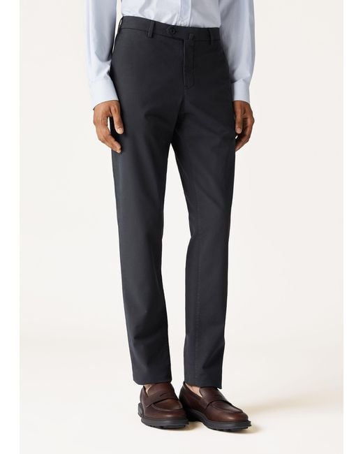 Loro Piana Black Belt-Loop Casual Pants for men