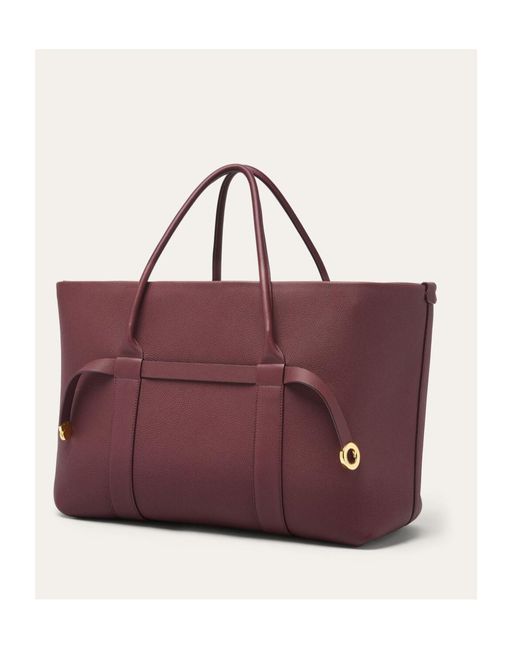 Loro Piana Red Ghiera Large Handbag