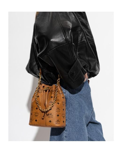 MCM Brown Dessau Shoulder Bag
