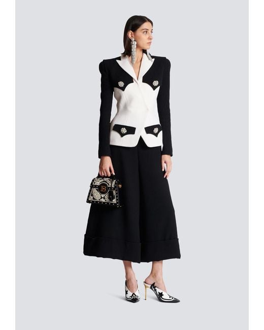 Balmain Black Double Crepe Jacket