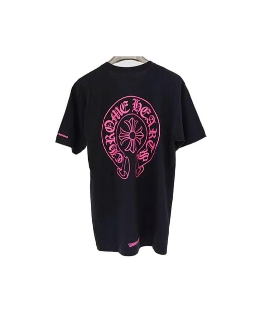 Chrome Hearts Black Short-Sleeved Crew Neck T-Shirt for men