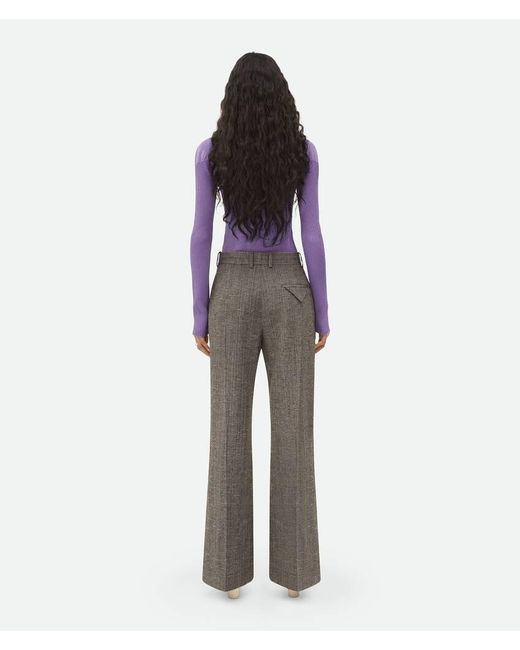 Bottega Veneta Gray Flared Pants
