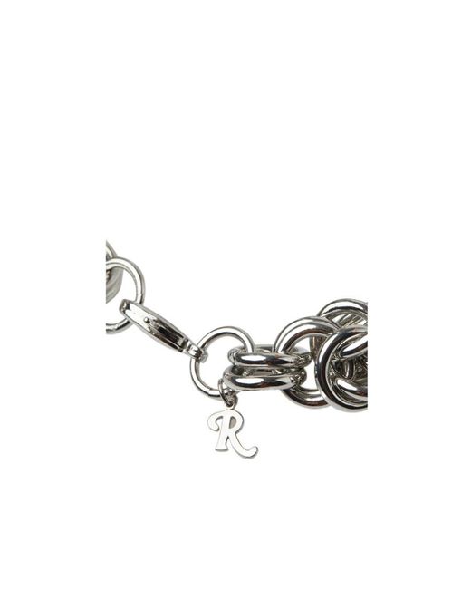 Raf Simons Metallic Cluster Chain Necklace for men
