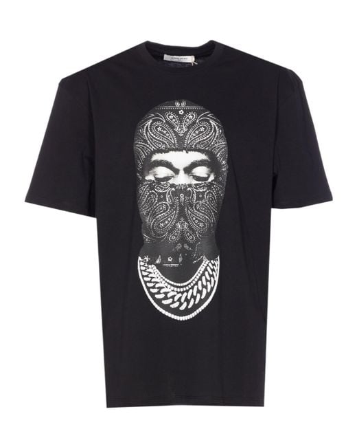 Ih Nom Uh Nit Black Paisley Mask Graphic T-Shirt for men