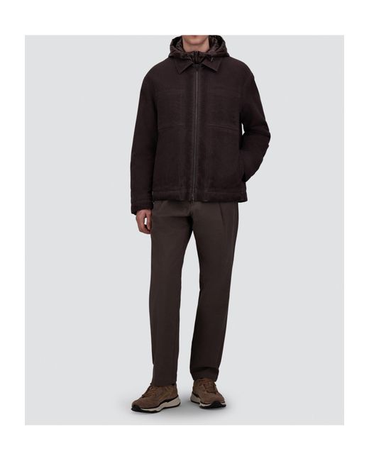 Herno Gray Hooded Jacket for men