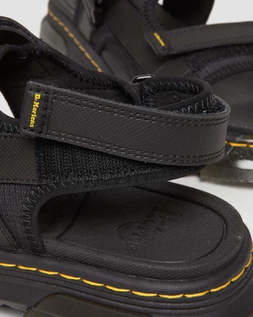 Dr. Martens Black Forster Poly Webbing Sandals for men