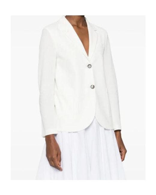 Harris Wharf London White Honeycomb Blazer